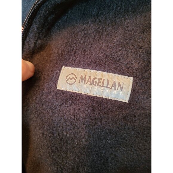 Women Magellan Outdoors Black Arctic Fleece Jacket M Zipper Gorpcore Winter Cozy - Picture 6 of 10